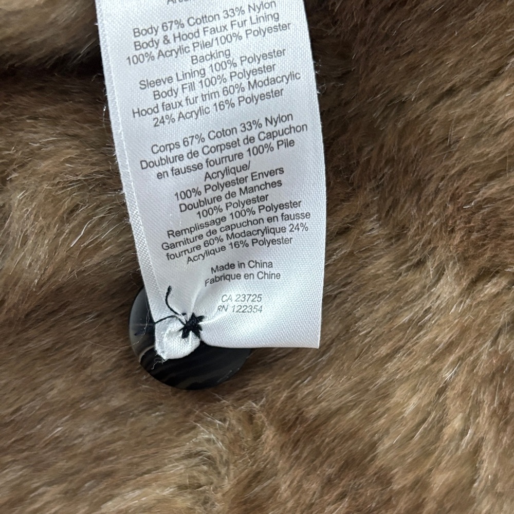 TNA Gray Military Jacket with Faux Fur Lining - Size Small - Picture 8 of 10